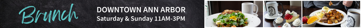 Have brunch in our downtown Ann Arbor location Sundays from 11am-3pm.
